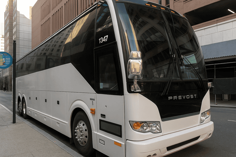 a Rockville Charter Bus coach bus