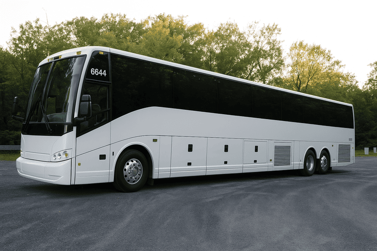 exterior of Rockville Charter Bus coach bus