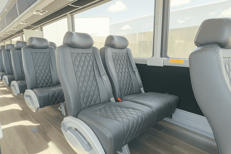 interior of Rockville Charter Bus charter bus