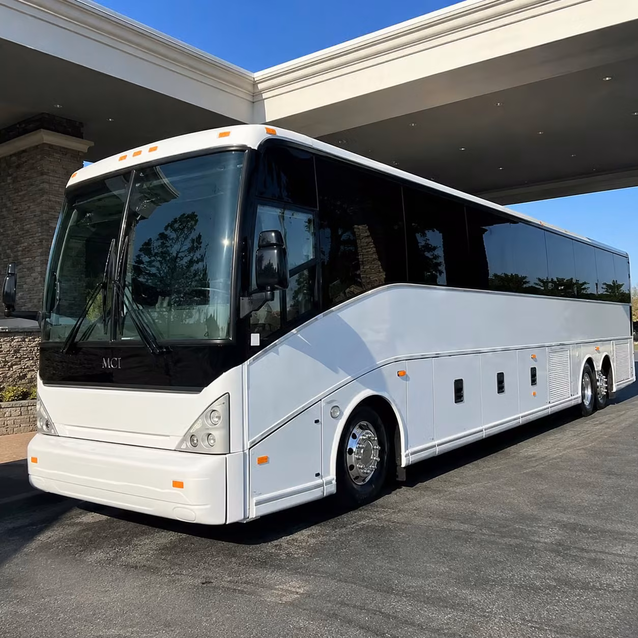 rockville charter bus rental exterior