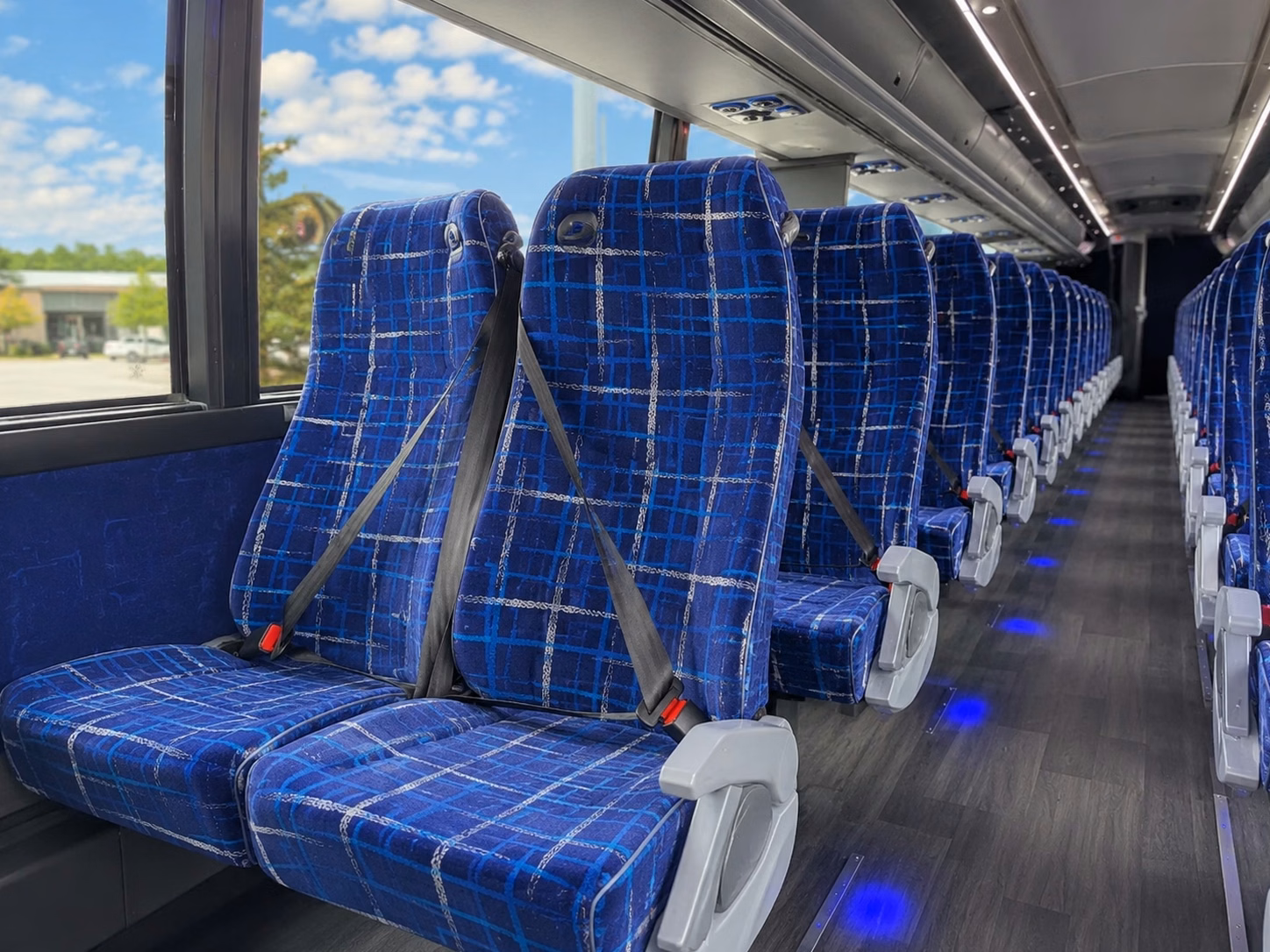 rockville charter bus rental interior
